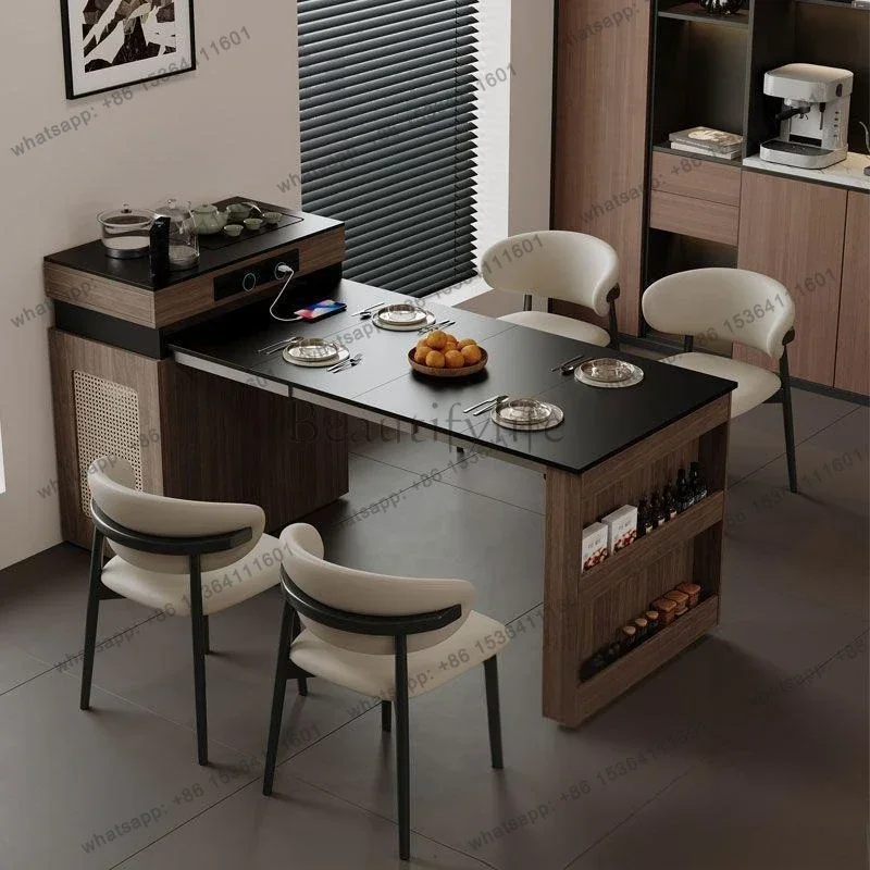 FG New Style Dining Tables Multi Functional Kitchen Retro Storage Dining Tables Customizable Home Furniture Mesa De Jantar Lsdt