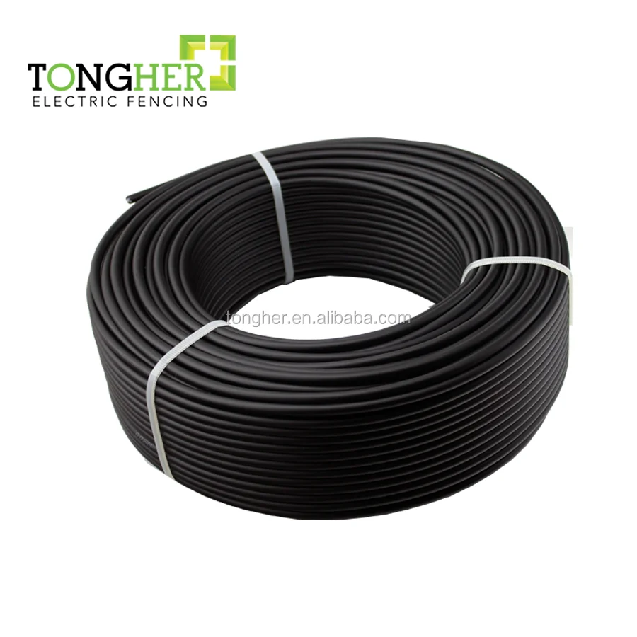 

High Quality 2.5mm 100m/roll Single Insulated High Voltage Lead Out Cable Bear 20KV for Electric Fencing