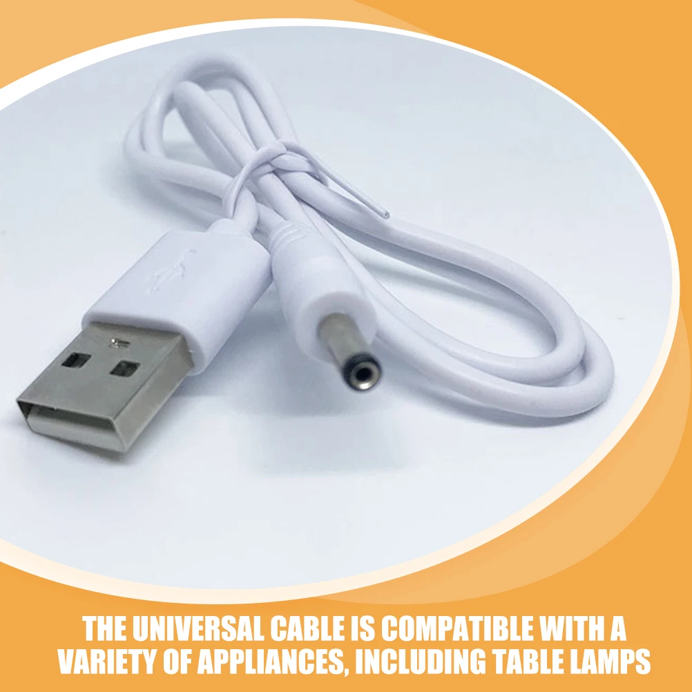 

2 шт. USB-кабель для зарядки постоянного тока 3,5x1,35 мм, шнур питания для легкого вентилятора, планшета, надежный сменный кабель постоянного тока