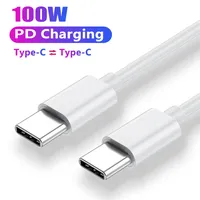 PD 100W  USB C to USB Type C Cable Fast Charge Data Cable For Huawei Samsung Xiaomi Macbook iPad Data Line Type C To Type C