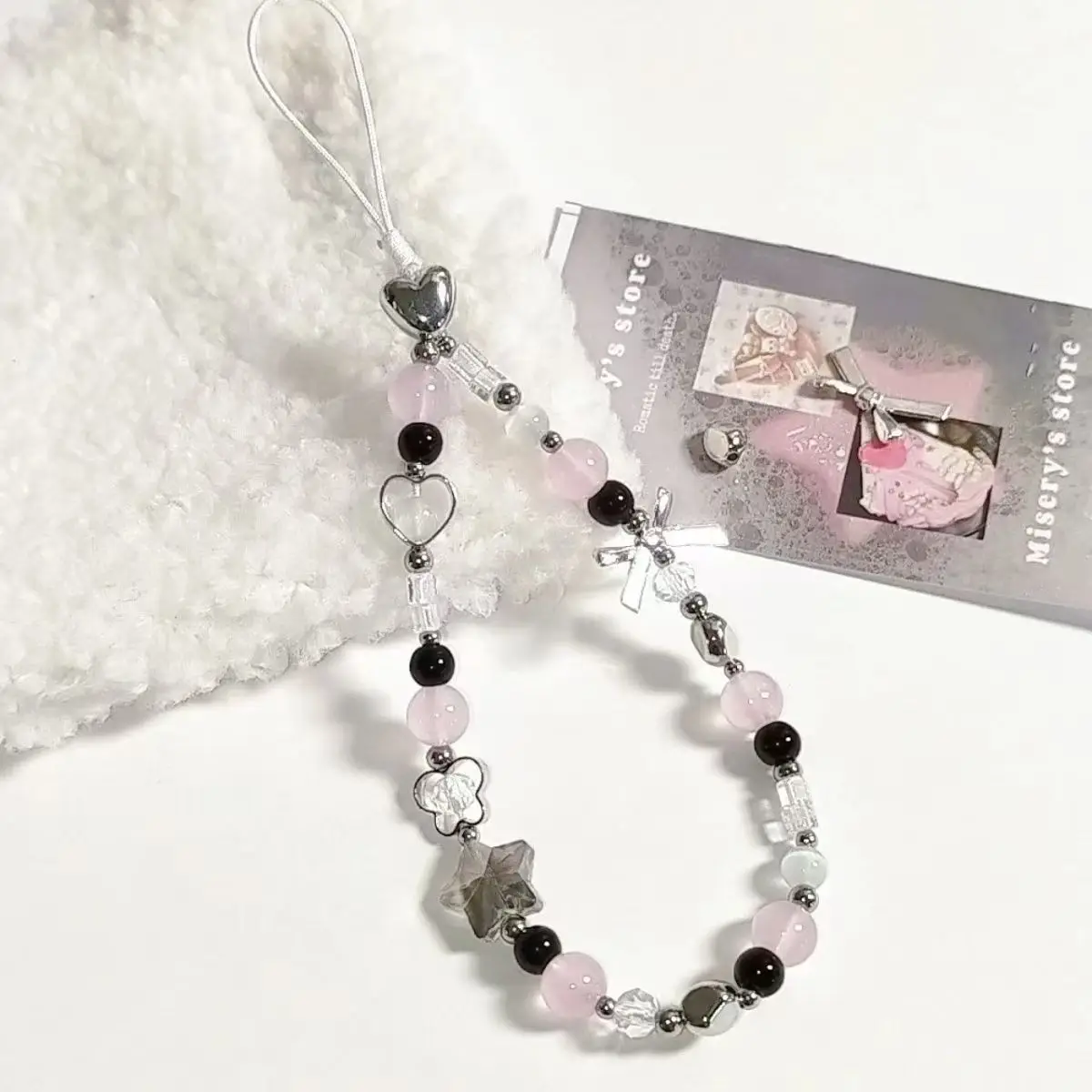 القلب زهرة حبة الهاتف سحر حزام الكورية سوار قلادة لحقيبة كاميرا الملحقات شنقا حبل فتاة المجوهرات