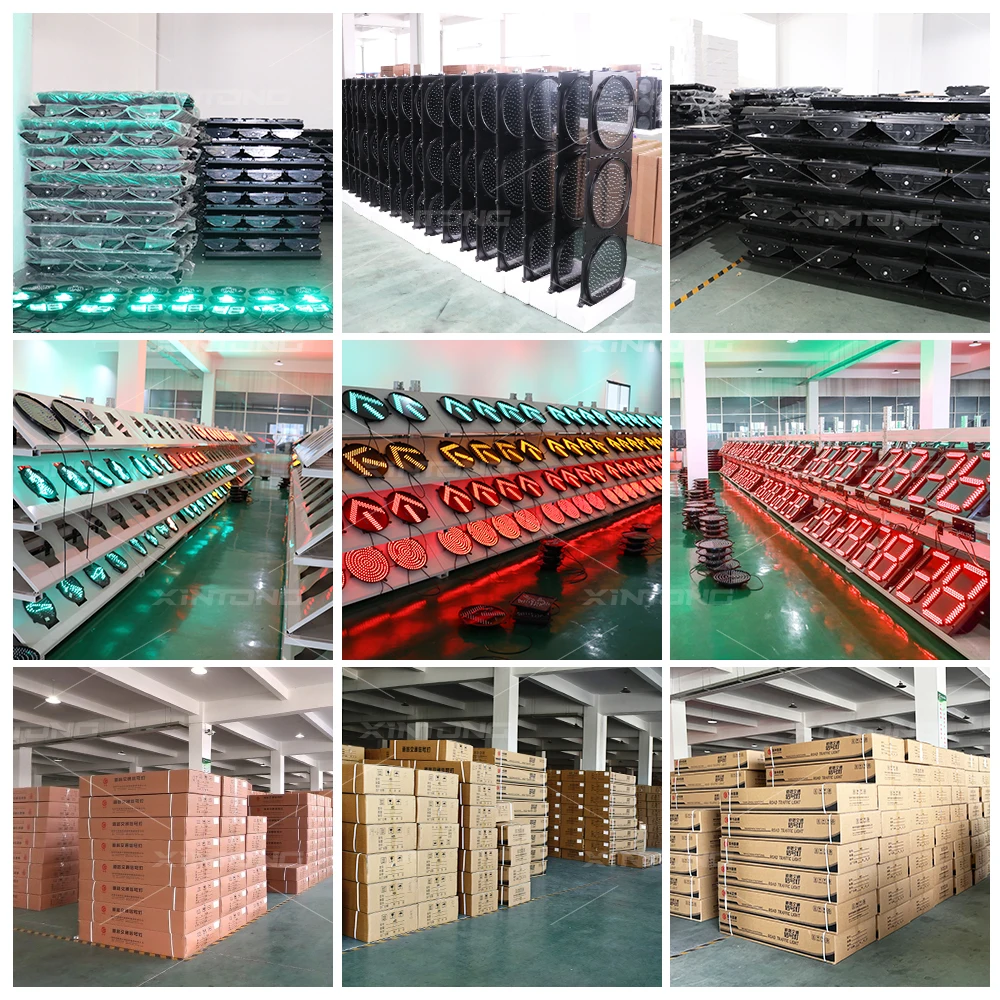 XINTONG  Solar Led Traffic Light Led Green P[edestrian Traffic Light Wireless Control Signal Light IP65