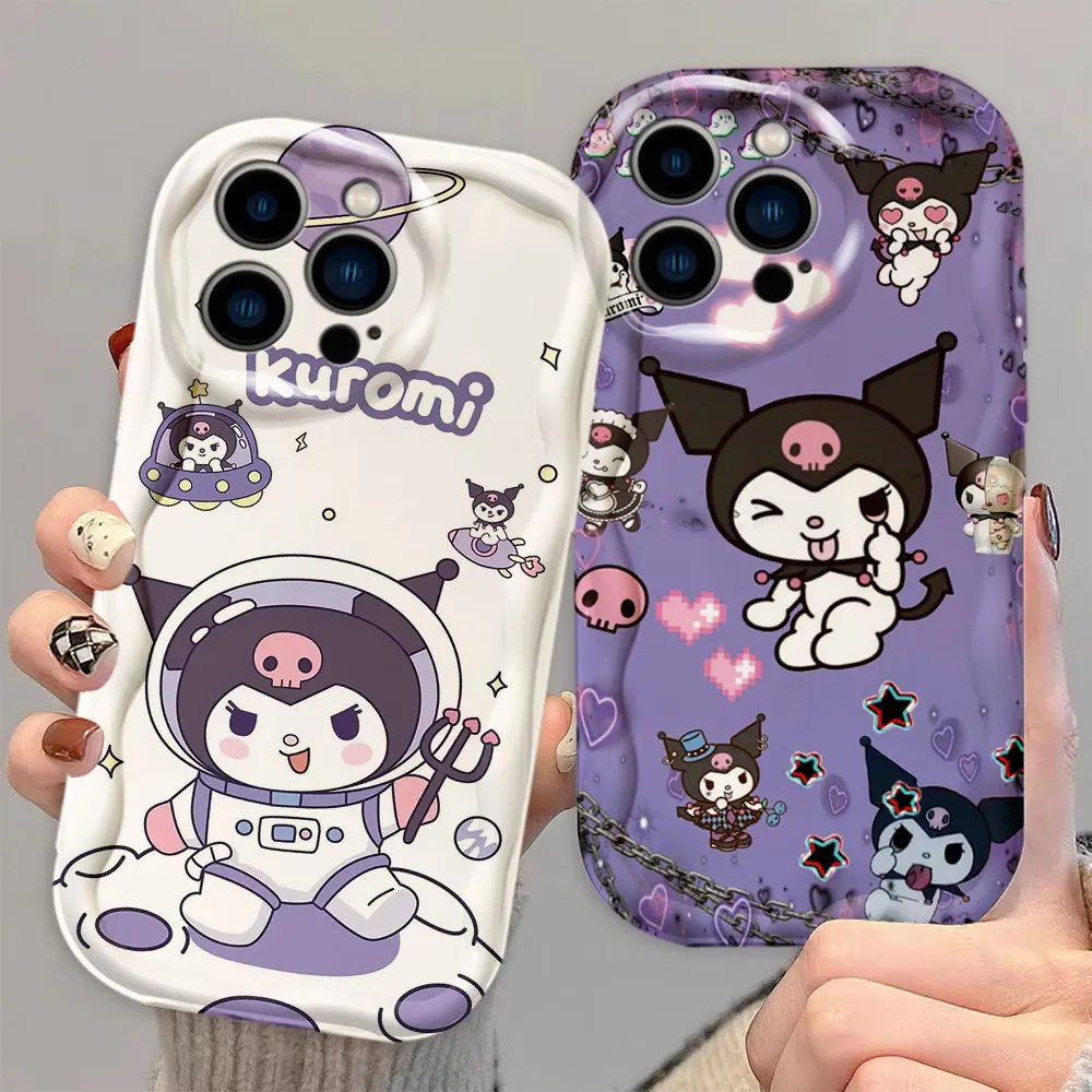 Cartoon K-Kawaii K-Kouromi Cream White Phone Case For Apple iPhone 11 12 13 14 6 S MINI PRO PLUS MAX 5G COLOR SOFT SILICONE