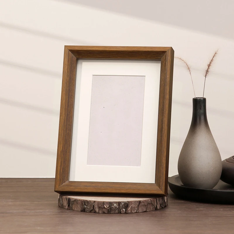 Wooden Photo Frame Display StandDecorative Picture Frame with Empty Frame Option Perfect for Memorable Moments and Home Decor