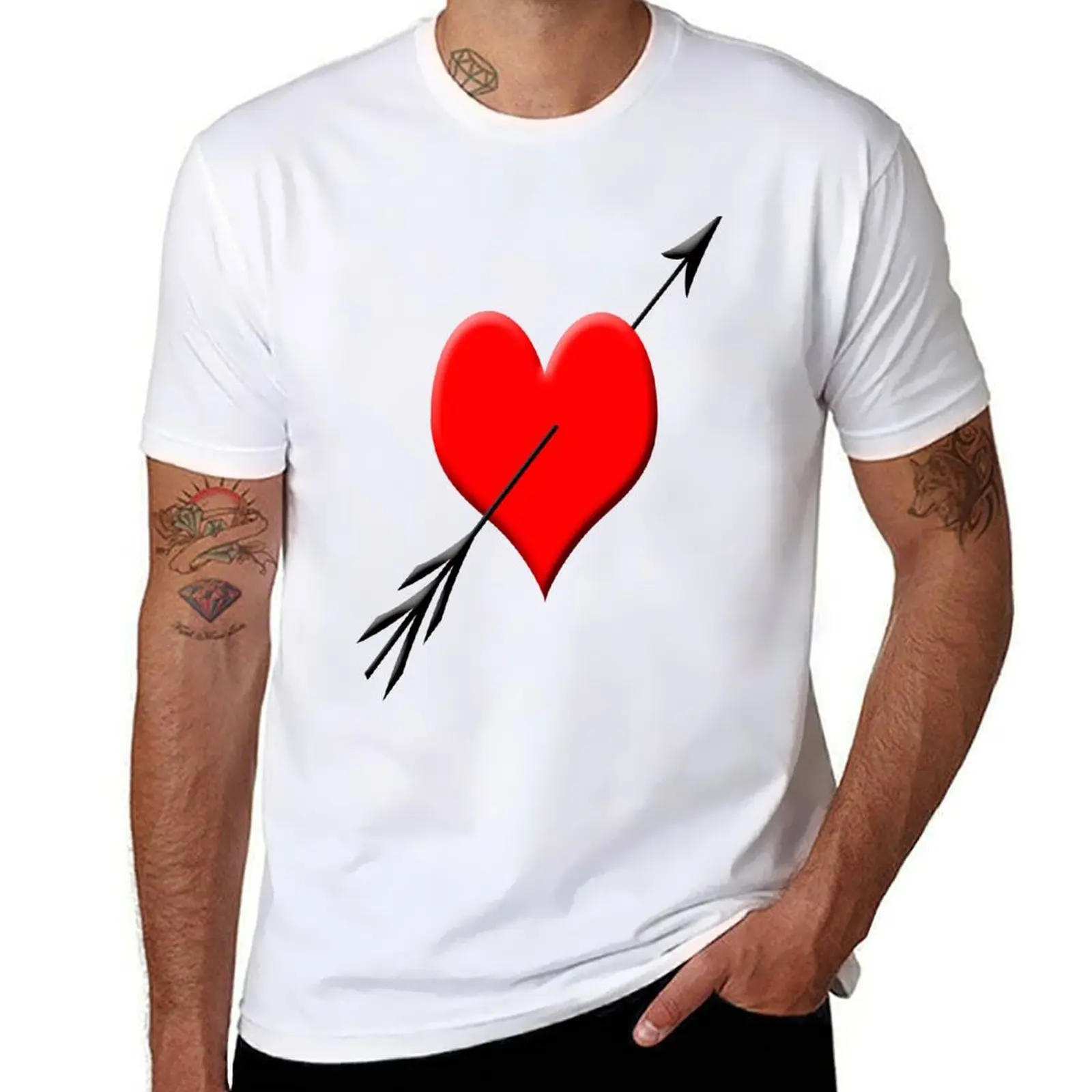 

Broken heart T-Shirt t shirt men 100% cotton luxury brand man t shirt cotton high quality T-Shirt