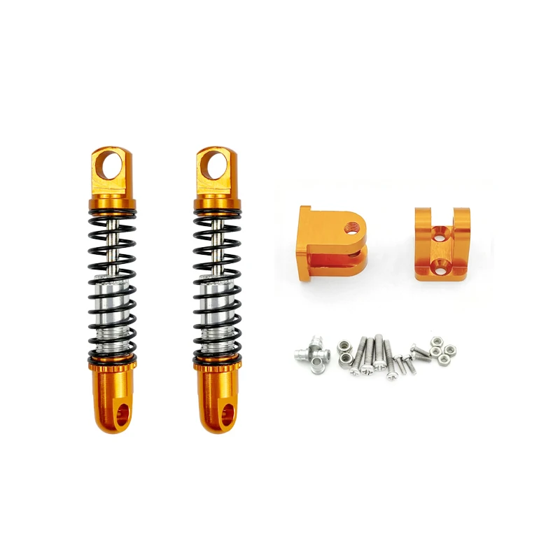 Metal Front Rear Shock Absorber Damper with Mount Fixed Seat Upgrades Parts for WPL D12 RC Car Spare Accessories