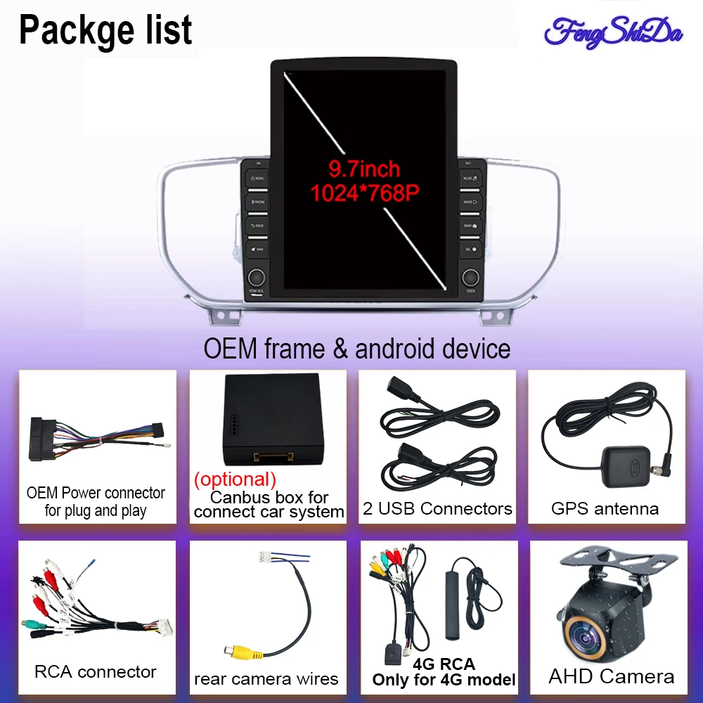 راديو سيارة أندرويد 9.7 بوصة لكيا سبورتاج 4 KX5 2016 ستيريو فيديو نظام تحديد المواقع والملاحة مشغل وسائط متعددة الملاحة رقم 2din DVD Dash Cam #6