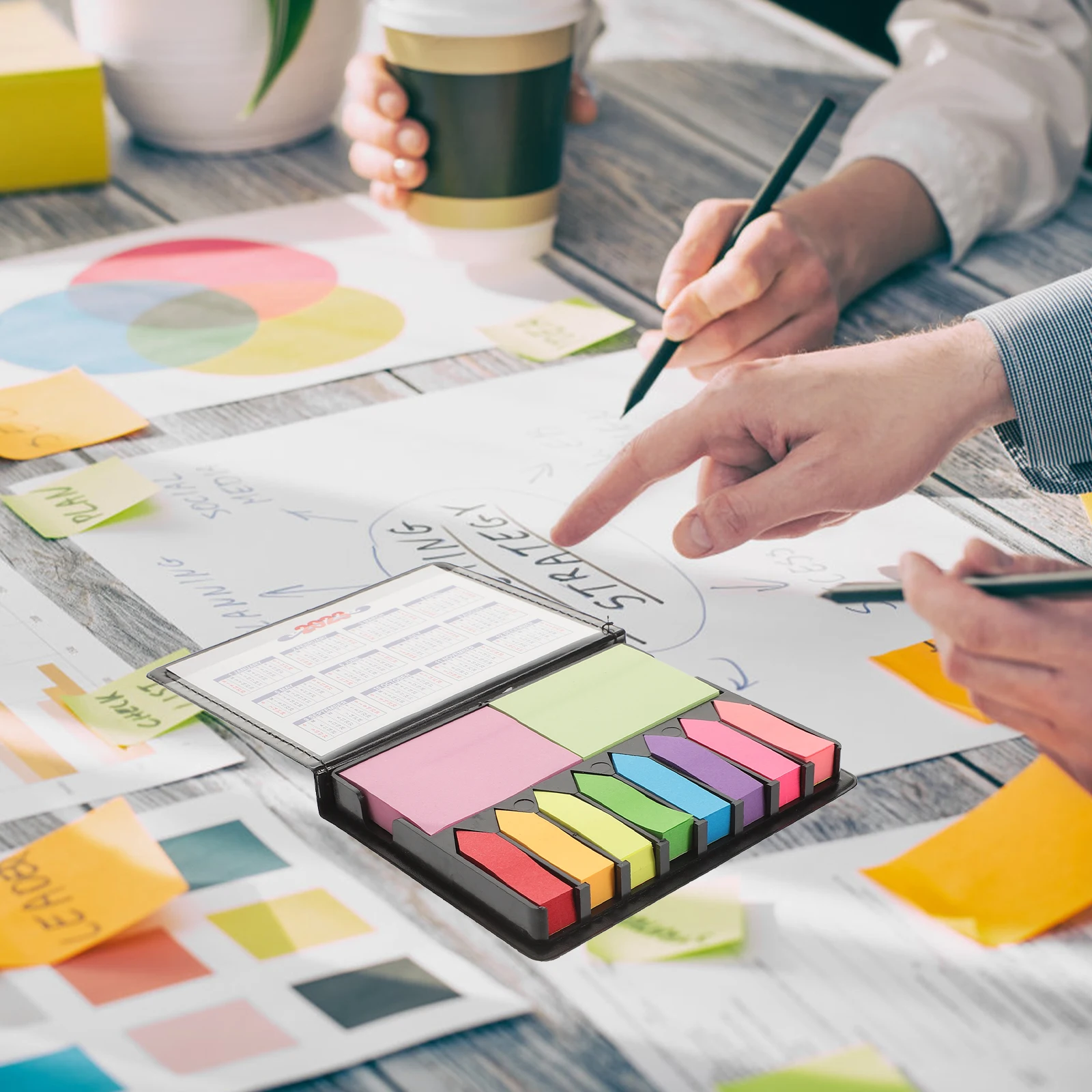 

Portable Memo Pad 100 Sheets Self Stick Notes Index Label Sticker Compact Size Writable Labels Sticky Bookmark Page Marker