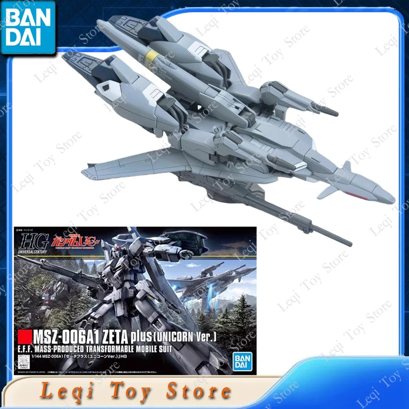 Bandai Originele Echt GUNDAM HG MSZ-006A1 ZETA PLUS EENHOORN TEST Action Anime Figuren Speelgoed Kids Gift Model Assemblage Ornamenten