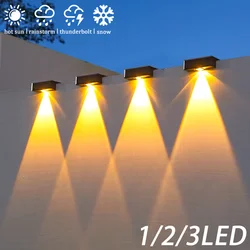 LED Solar Garden Lights Super Bright Waterproof Solar Powered Lamps Balcony Stairs Street Lighting Outdoor Sunlight led Lights