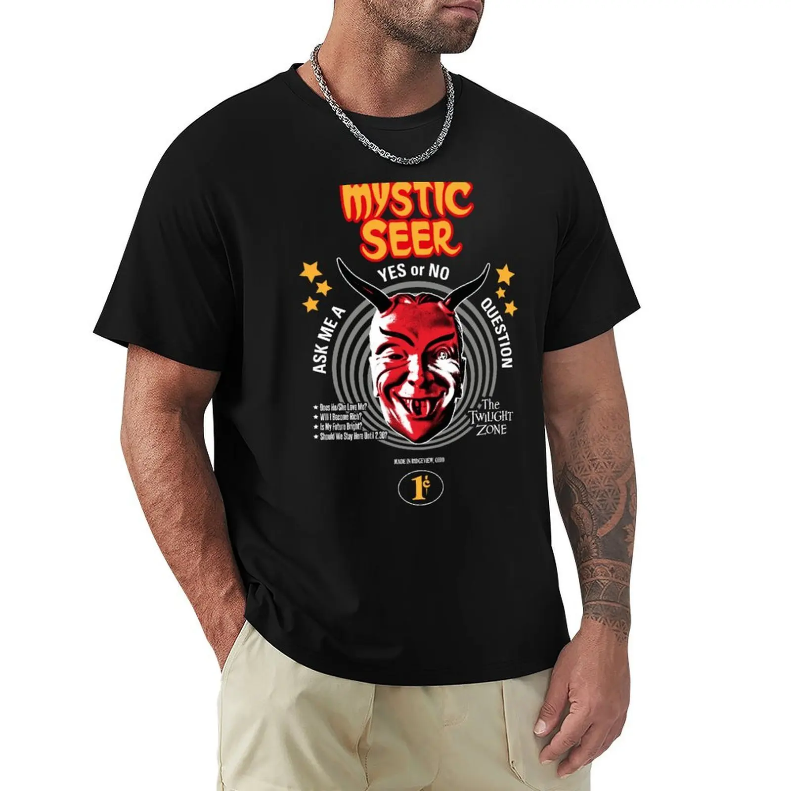 

Twilight Zone Mystic Seer T-Shirt Dry Fit Running Short Sleeve Top