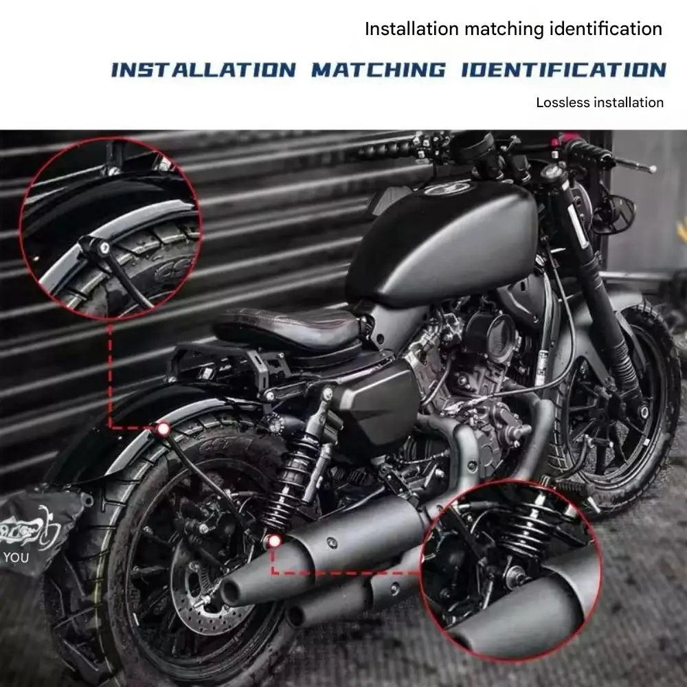 Extended mudguard license plate QJMOTOR 300SRV rear fender 300srv SRV300