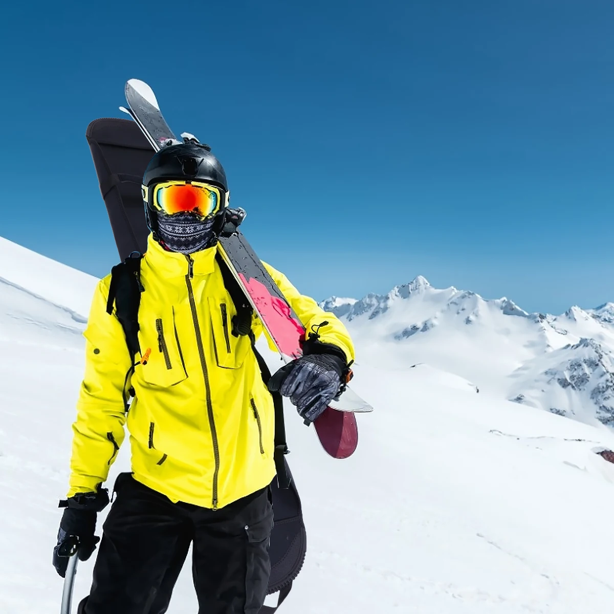 

Snowboard Protective Cover Ski Bag Gear Backpack for Boots 3mm Diving Material Practical Travel Lightweight