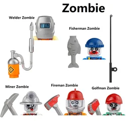 The Walking Dead Zombie Building Blocks Mini Action Figure Toys