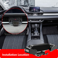 Gravity Car Phone Holder For Mazda 6 Atenza 2020-2022yr With Sturdy Base Not blocking Air Vent Mount GPS Stand Accessories