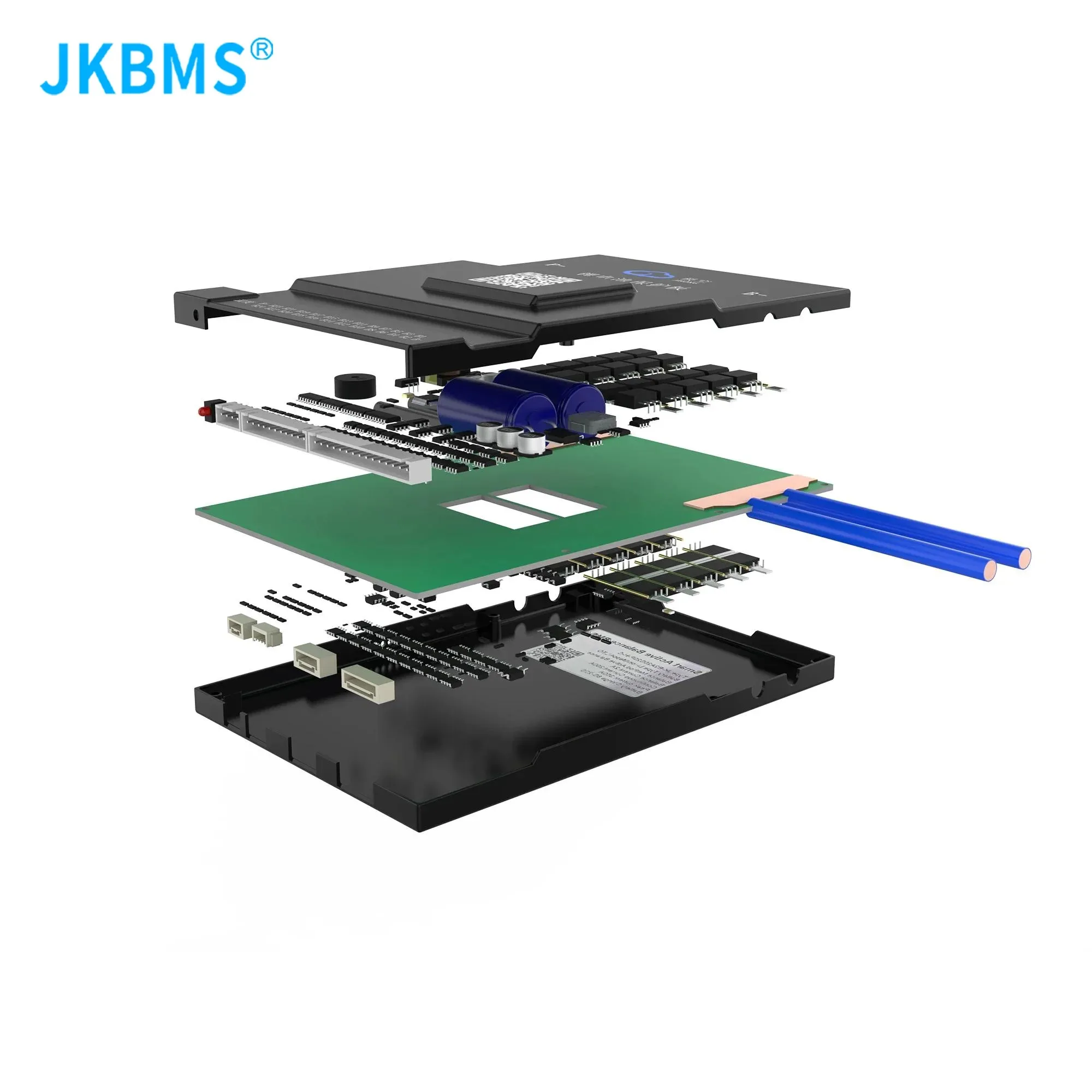 JKBMS B2A24S20P SMART BMS 2A BALANCE CURRENT BMS 200A BT 36V 48V 60V Li-Ion LTO Battery Lifepo4 Battery Storage Bluetooth Bms