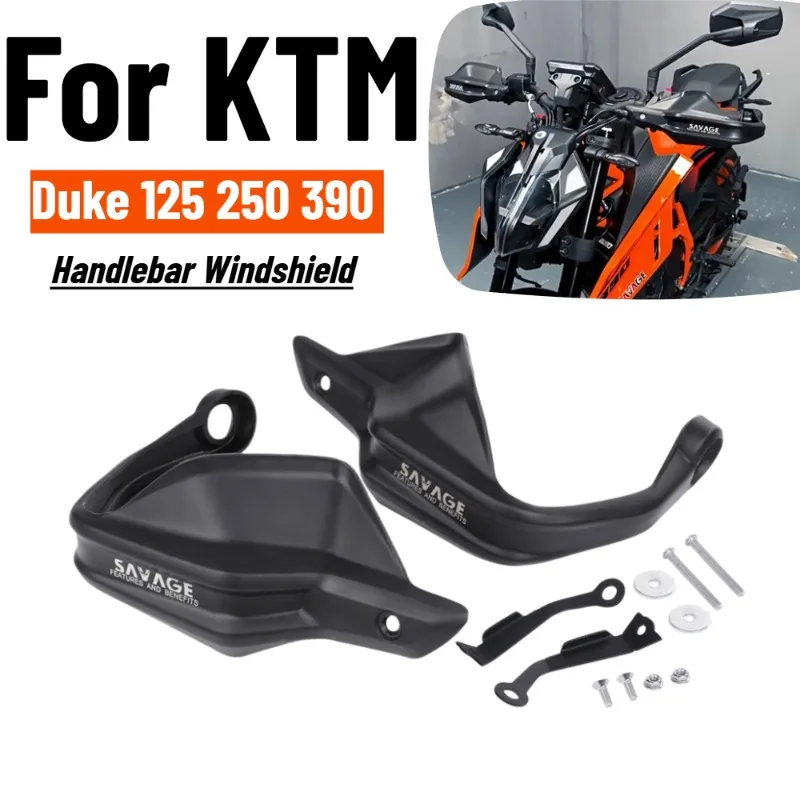 for-duke-125-duke-250-390-duke390-2014-2023-handlebar-windshield-guard-handguard-brake-clutch-lever-wind-deflector-protection