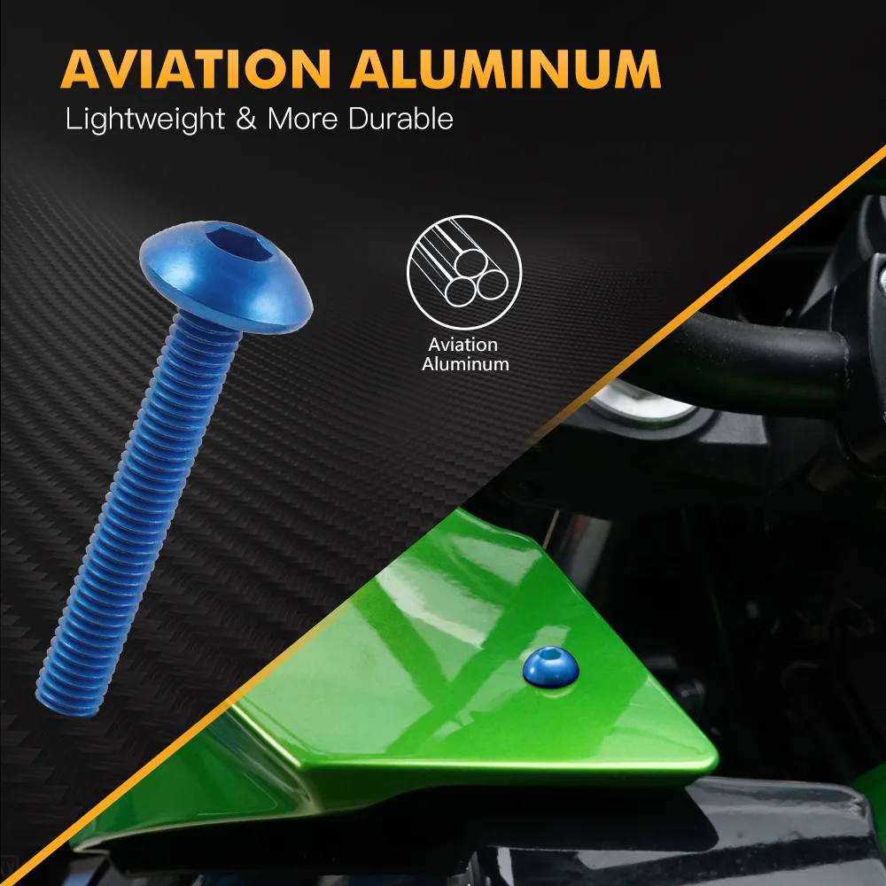 155PCS M5 M6 Racing Fairing Bolts Screws Kit For Suzuki GSR600 GSX-R600 GSX-R750 GSX-R1000R 2017-2025 GSX-8R SV650 GSXS750 950