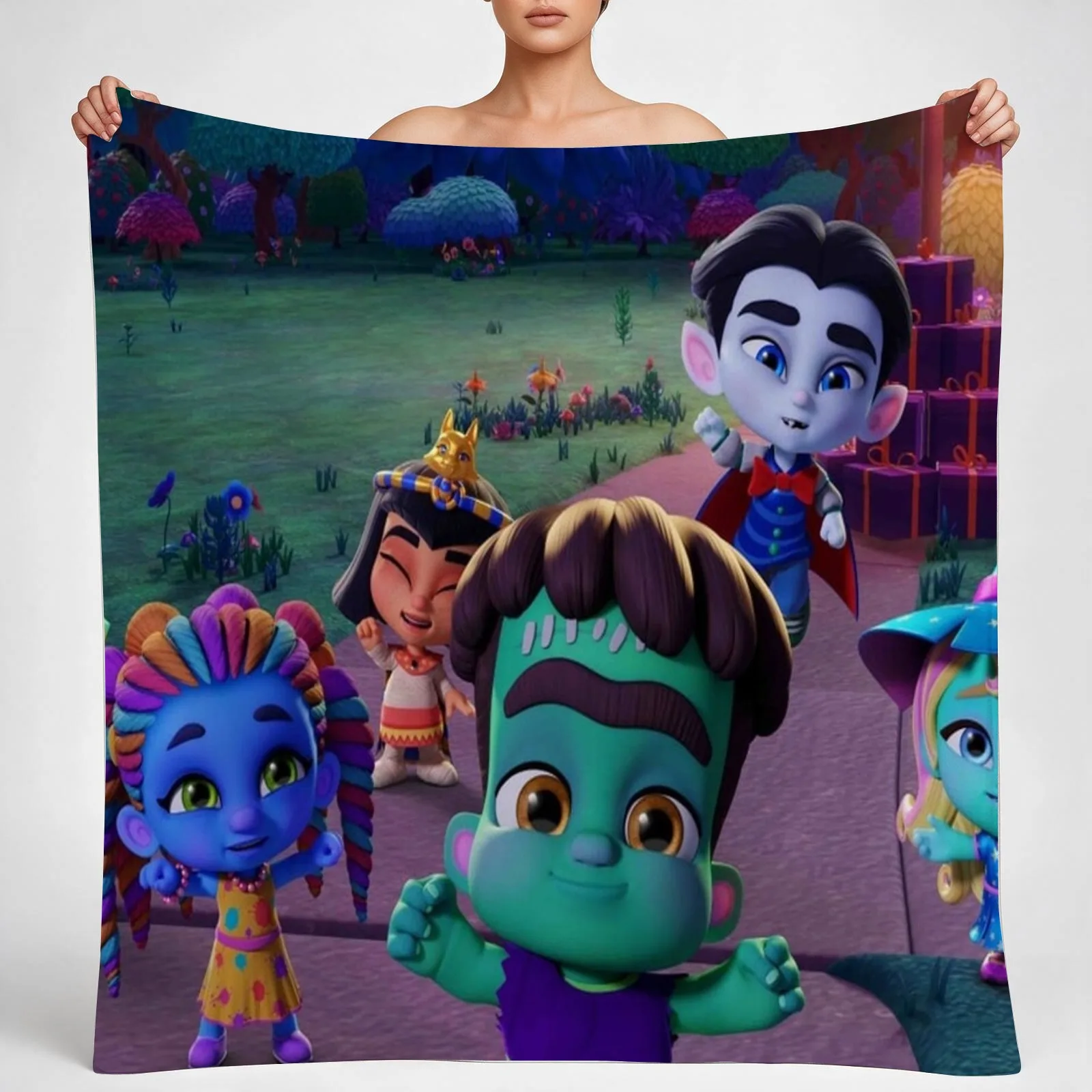 funny Super mini monstres gift for fans Super monstres gift for kids Throw Blanket couch