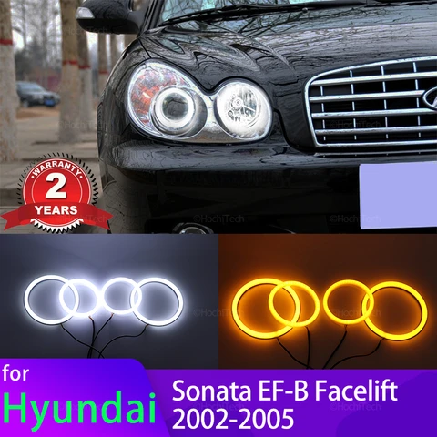 Комплект Светодиодных Кольцевых Фар DRL (ангельские Глазки) Для Hyundai Sonata EF-B Facelift 2002-2005, Модификация Фар