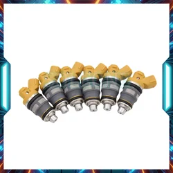 6PCS 1JZ-GTE 2JZ-GTE 1001-87091 Fuel Injectors Flow matched E85 650cc For Toyota Supra