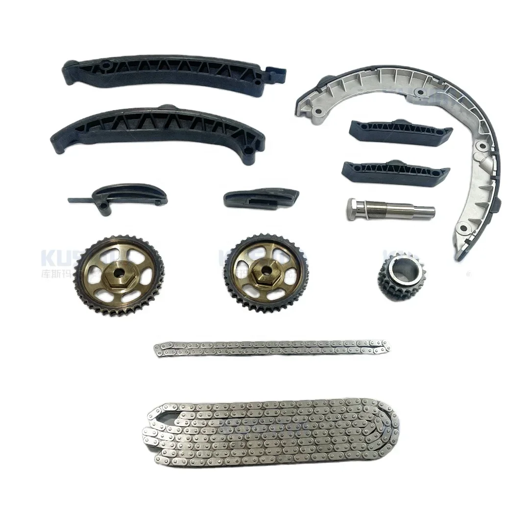 

Kusima Original Parts Timing Chain Kit with Camshaft Adjuster VVT Gears for Porsche 955 Cayenne Turbo 4.5 4.5T V8 OE 94810516902