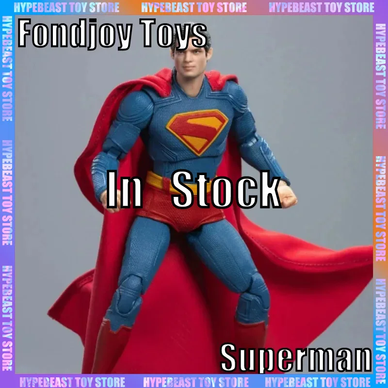 

2025 оригинальная фигурка Fondjoy Toys David Corenswet, фигурка Супермена, модель постоянного тока Multiverse, коллекционный орнамент, подарок