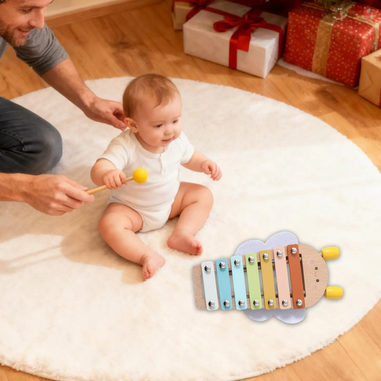 木琴 子供用 木製 教育用音楽玩具 楽器 6-12ヶ月 男の子 女の子 誕生日 クリスマス プレイ プレイルーム
