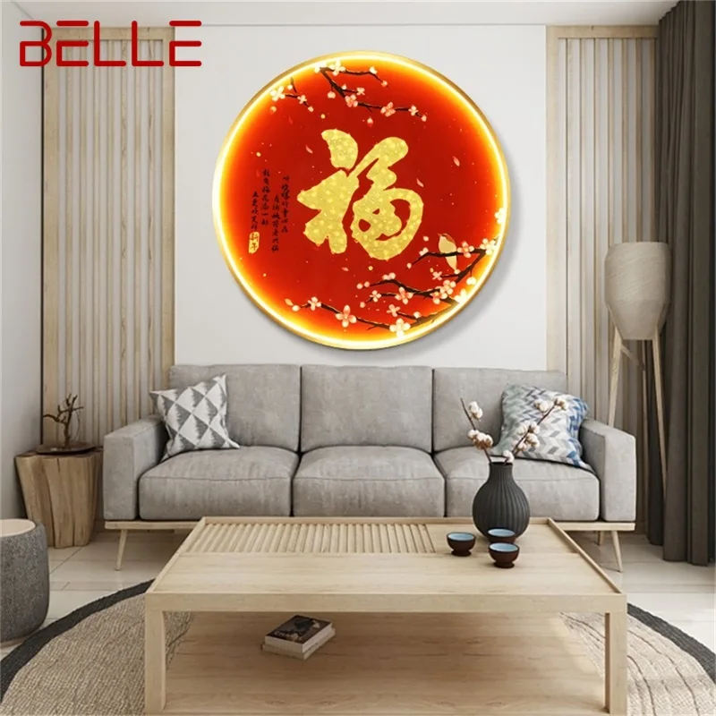 

BELLE Indoor Wall Lamps Chinese Style Mural Fixtures LED Modern Creative Living Room Light Sconces for Home Bedroom