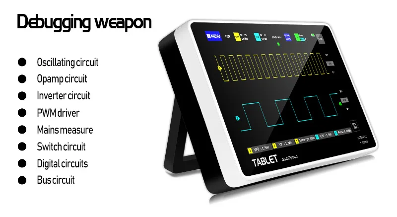 FNIRSI 1013D Automotive Oscilloscope that is specifically designed for diagnosing electronic problems in vehicles