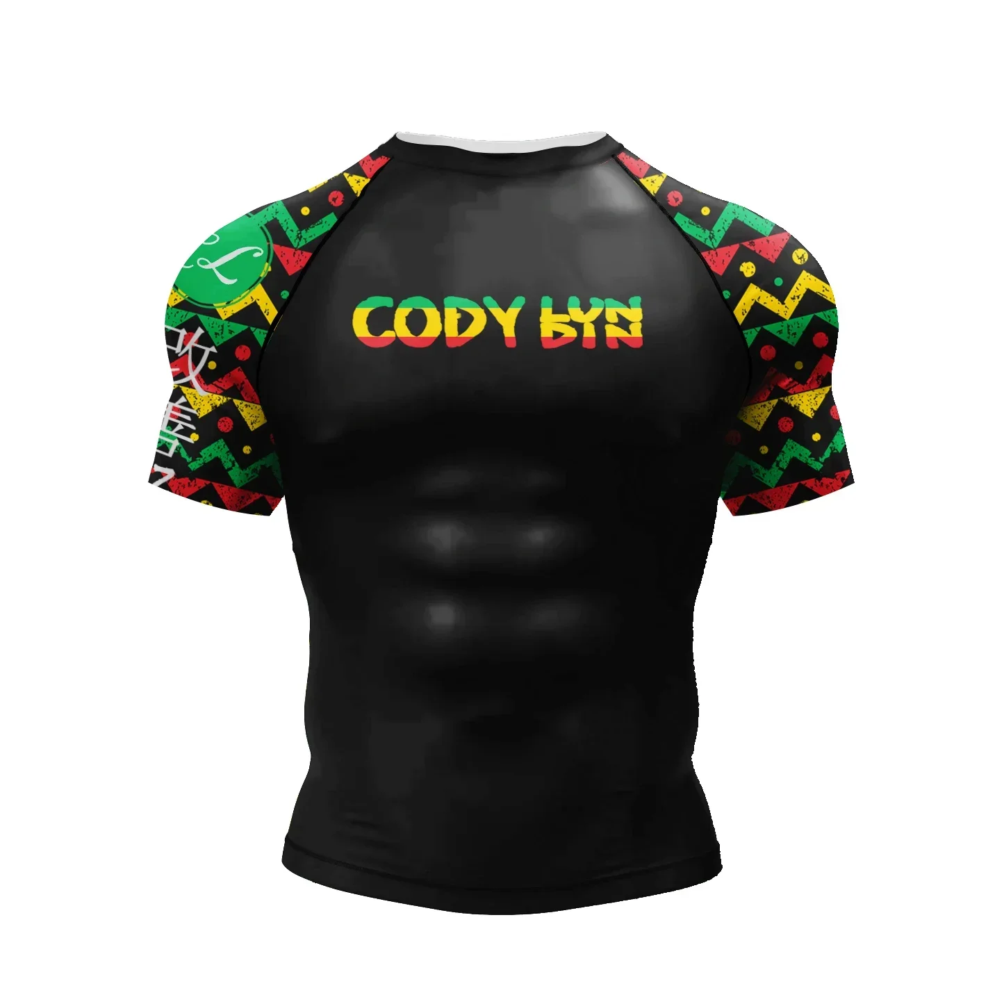 3D-Druck Sport-T-Shirt für Herren, schnelltrocknend, atmungsaktiv, Outdoor, Street, Jiu-Jitsu, Boxen, Team-Trainingsuniform, Kurzarm-Oberteil – Detail 6