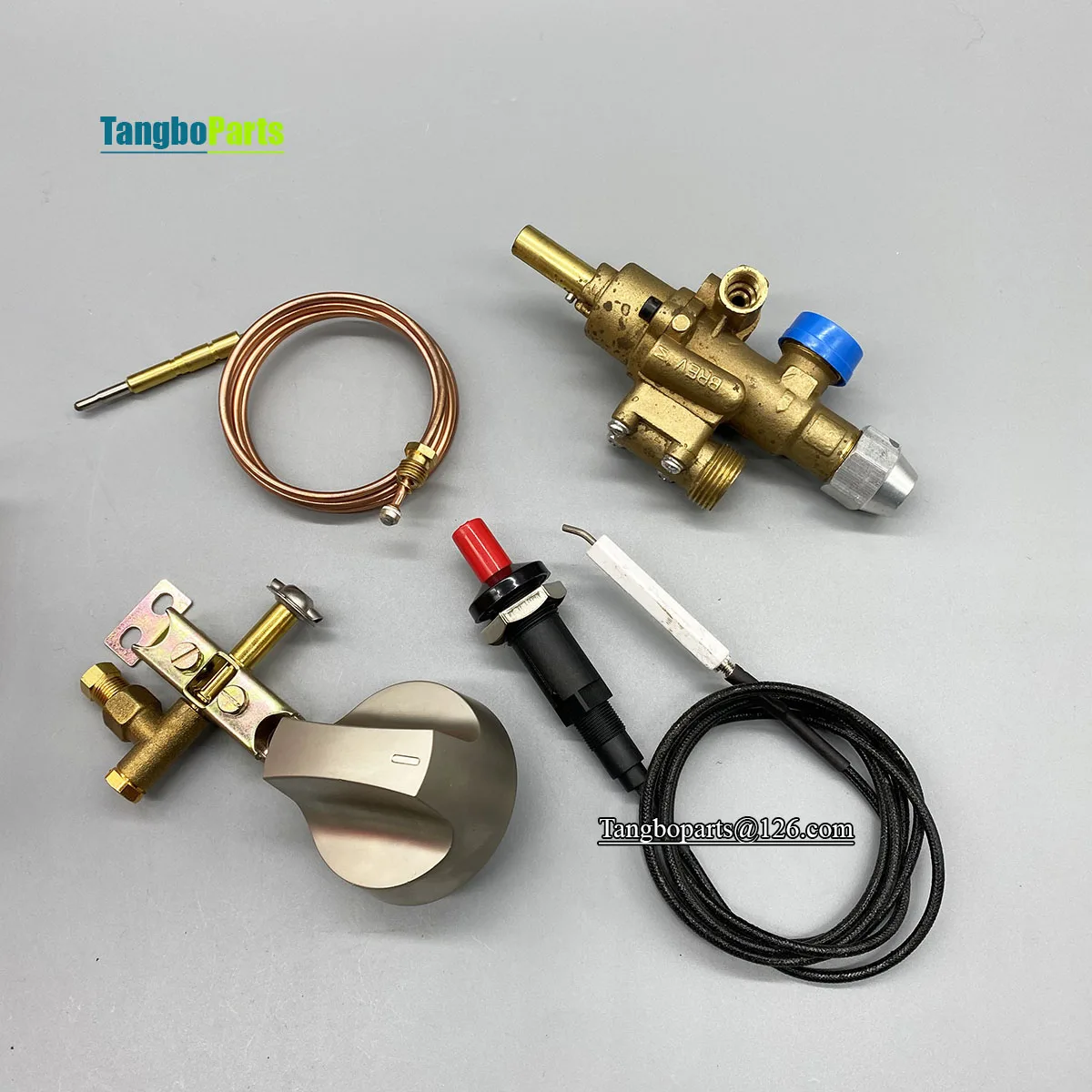 Fryer Burner Rotary Oven Stove Spare Parts PEL22S Gas Control Safety Valve With Pilot Burner Thermocouple Regulator Assembly