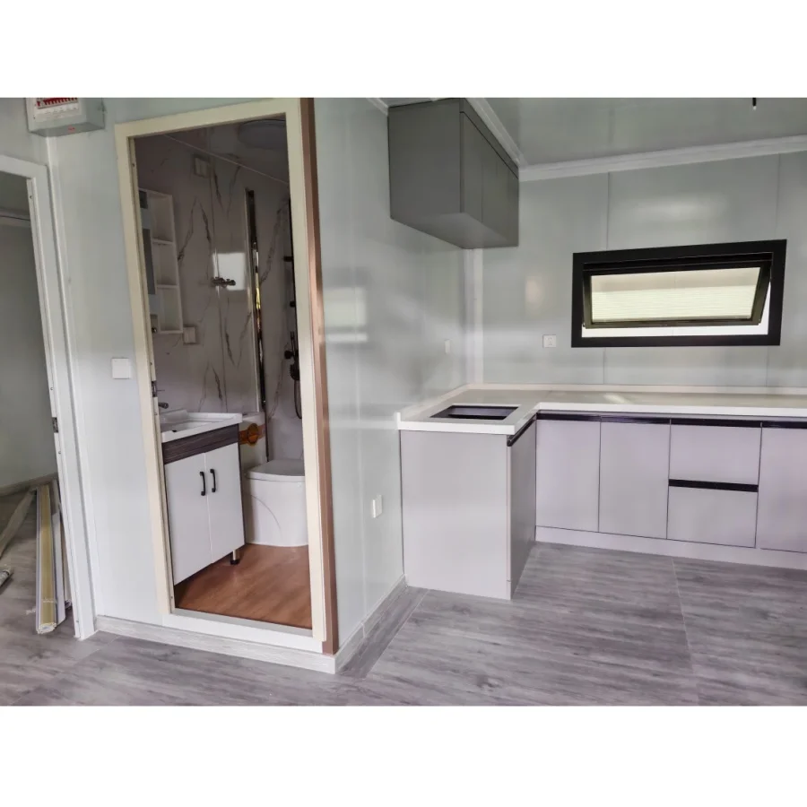 Prefab 20ft 40ft 2 3 Bedroom Prefabricated Cheap Movable Living Room Prebuilt Modular Foldable Tiny Container Kit House Homes view 5