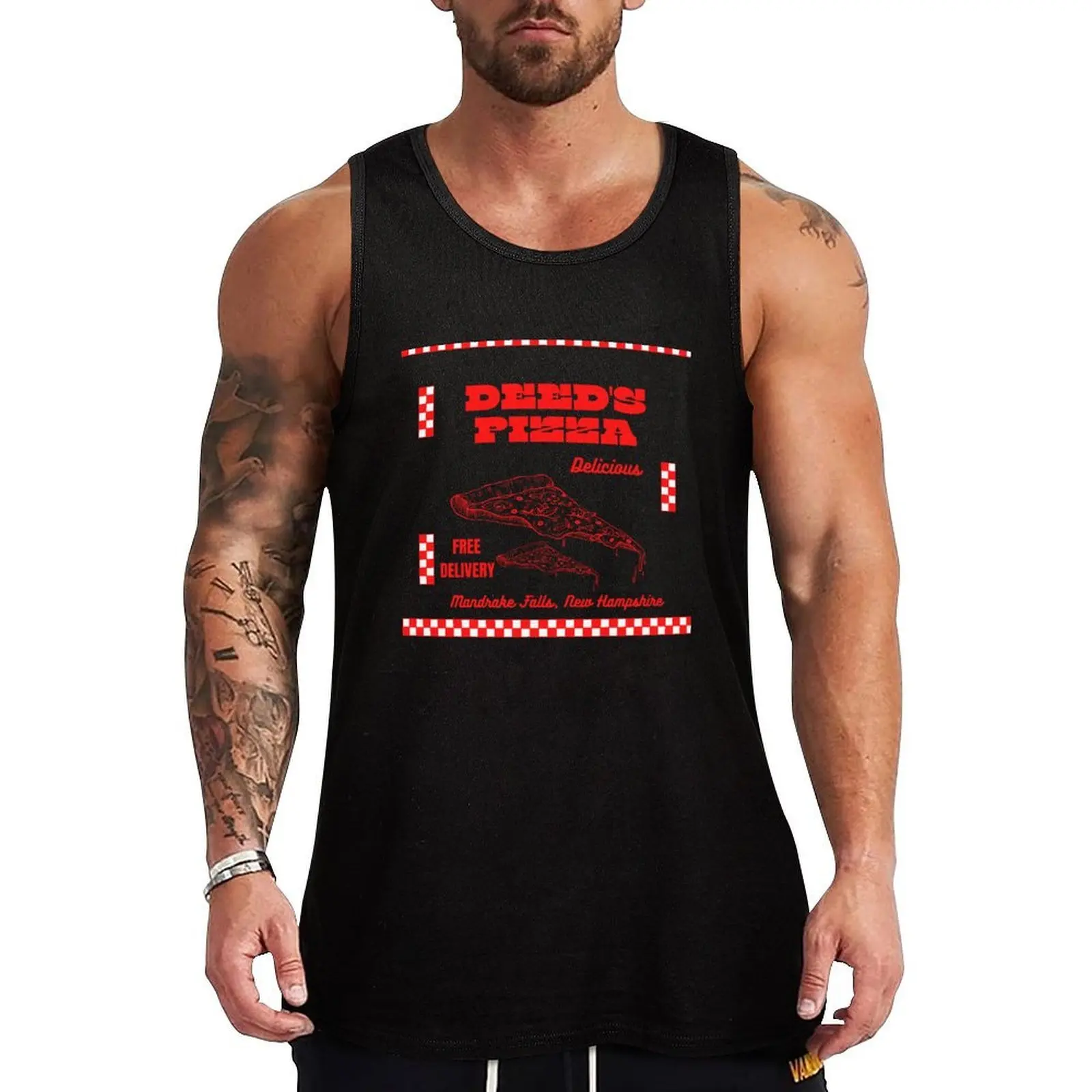 

Deed's Pizza Tank Top Short sleeve t-shirts for men Men's clothing