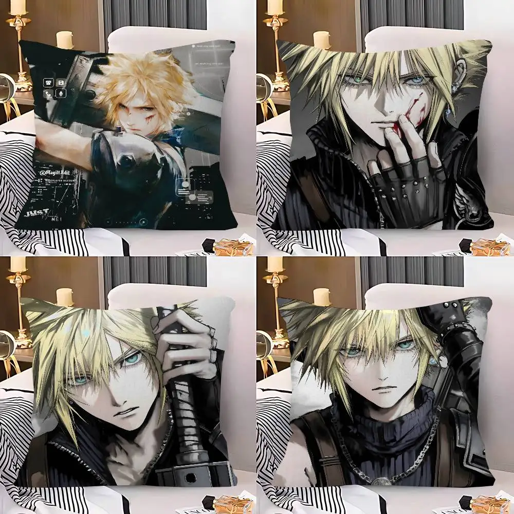 Game F-Final F-Fantasy Pillow Cover for Bedroom Room and Living Room Sofa Decorative Cushion Cover