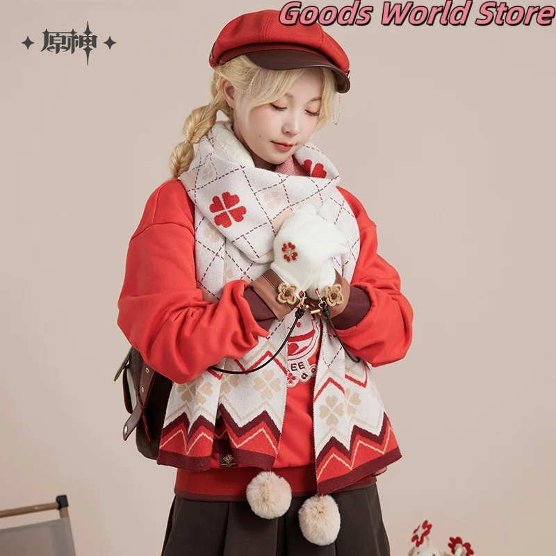 متوفر في المخزون كلي موضوع الانطباع سلسلة قفازات وشاح دافئ اللعبة الأصلية جينشين إمباكت كلي تأثيري حلي أنيمي هدية الهالوين