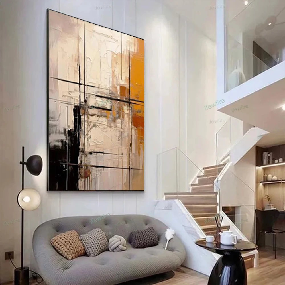 

Free home delivery Large size Canvas Art Painting Wall Art Handmade Oil Painting Abstract salon Picture Home Living Room Decor