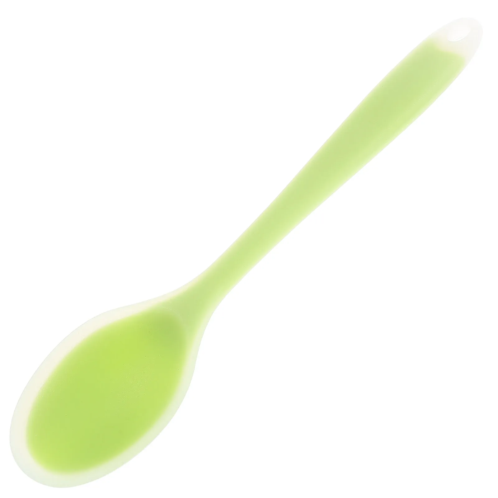 

Soft Silicone Feeding Spoon Infant Safety Training Silicone Spoon Long Handle Rice Paste Baby Tableware
