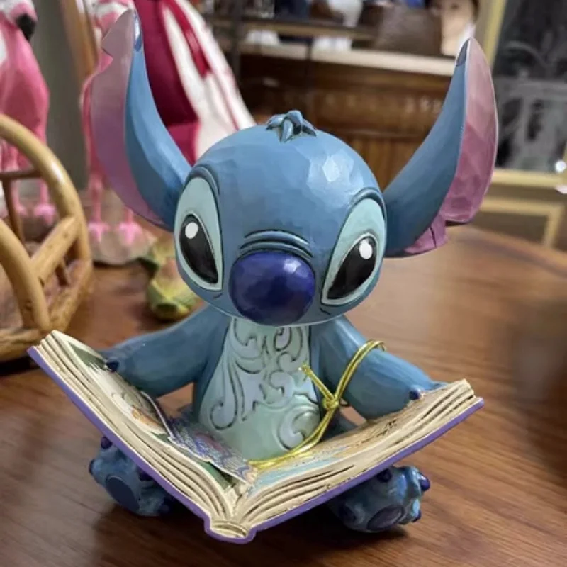 14cm Disney Stitch Star Baby Surrounding Stitch Story Book Handmade Stitch Creative Desktop Decoration Birthday Gift