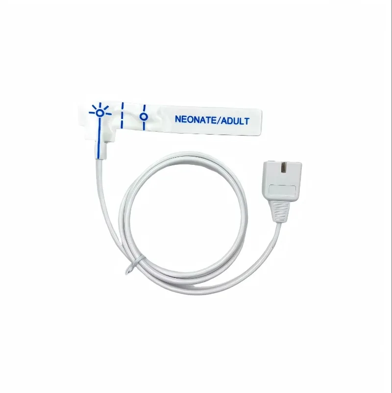 10Pcs Compatible Disposable PVC Class II SpO2 Sensor Adult 7P Micro Foam Oxygen Probe 0.9m