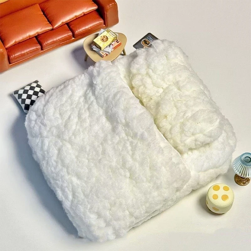 1 Set Brithday Gift For Friend Dolls Accessories 10cm Cloud Bedding High Appearance Plush Winter Warmth With Pillow Dress Up
