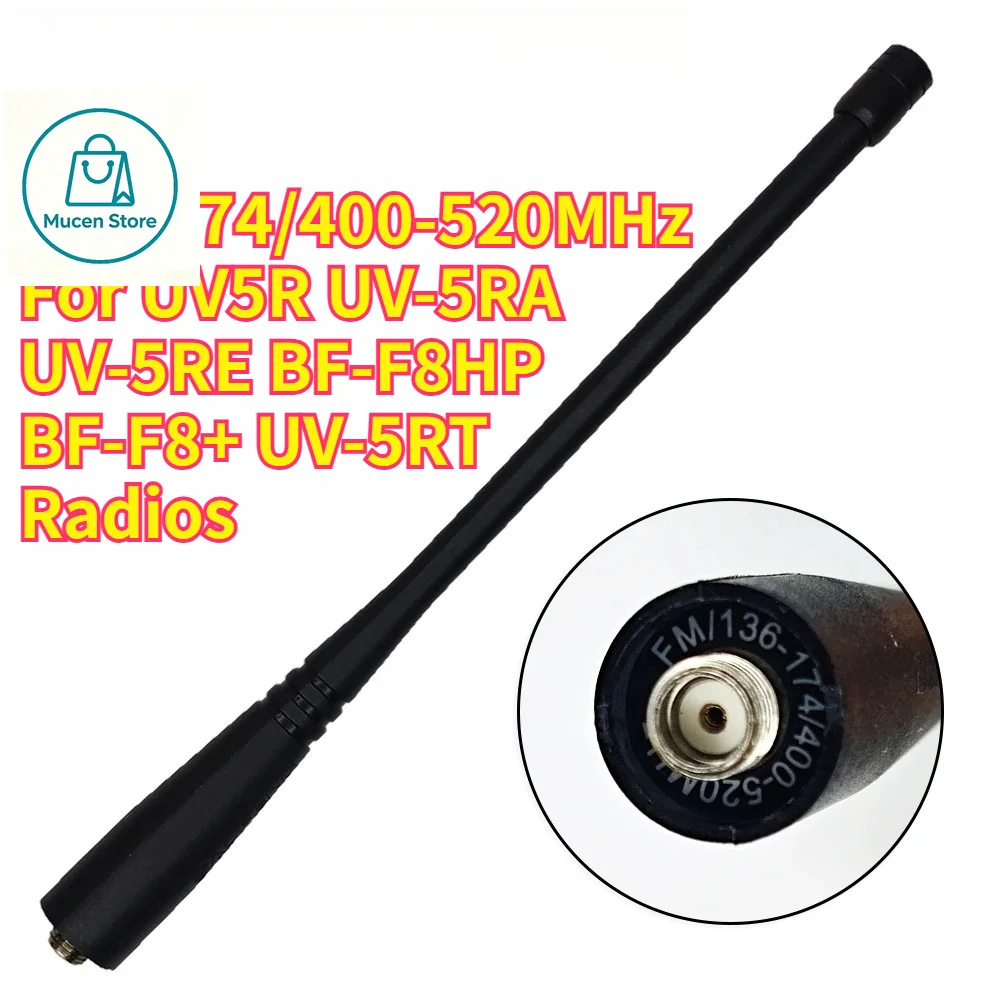 UV-5R Walkie Talkie Antenna Original SMA-Female 136-174/400-520MHz For UV5R UV-5RA UV-5RE BF-F8HP BF-F8+ UV-5RT Radios