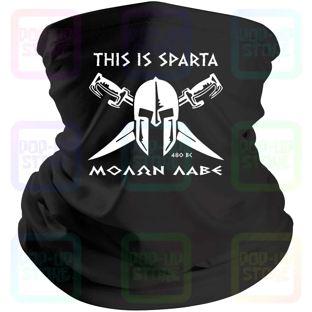 Sparta-Masque noir Spartaner Krieger Gym, Molon Lave, Greece Griechenland, Bandana Mask, Neck planchers f, GaClaMouth Cover, 300