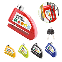 Motorcycle Alarm Disc Brake Lock Security Moto Wheel Disk Padlock Waterproof 110dB Loud Anti Theft Alarma Motorcycle Disc Lock