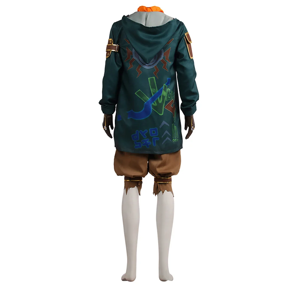 Ekko Costume Cosplay Gioco LoL Acrane Uniforme Camicia da uomo Cappotto Pantaloni Borsa Abiti Vestire Halloween Carnevale Festa Gioco di ruolo Vestito