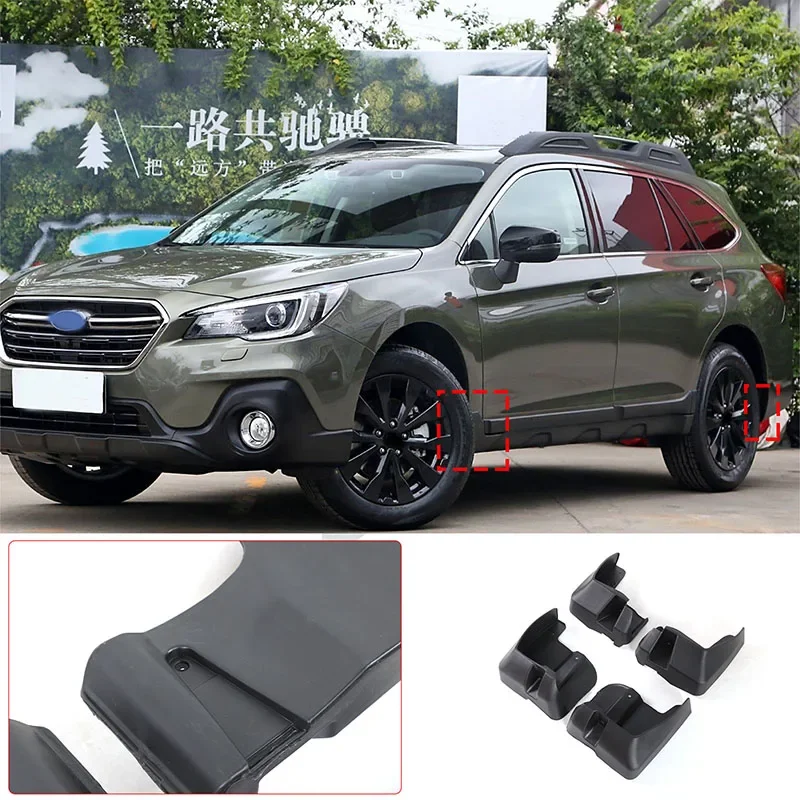 

For Subaru Outback 2015-2020 PP Material Black Mudflap Fender Mudguards Mud Flaps Guard Splash Flap 4Pcs Car Front Rear Mudflaps