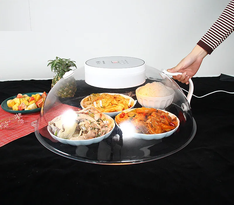 Refeição inteligente preservação do calor temperatura constante multifuncional aquecimento elétrico refeição cobertura uv sanitizing box
