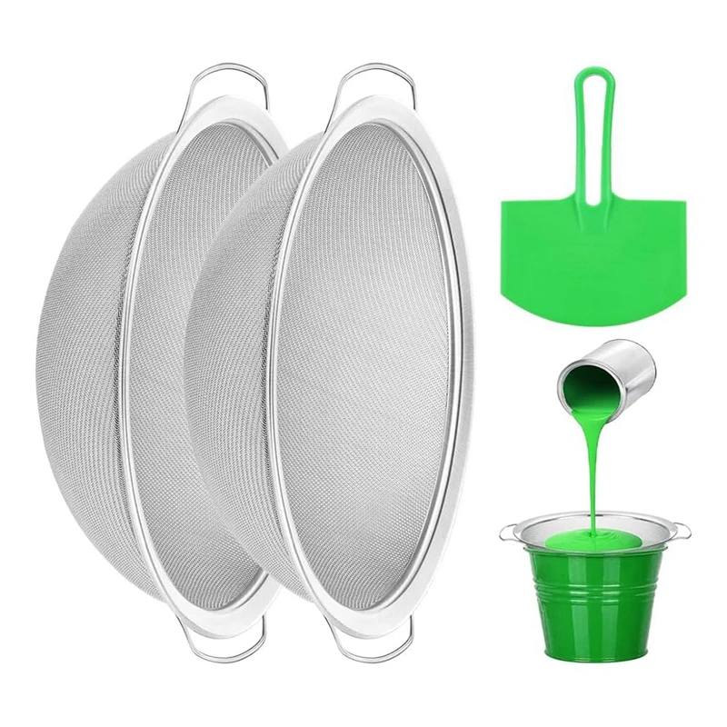 Fine Mesh Paint Strainer 60 Mesh Stainless Steel Paint Strainer Fits 5-Gallon Buckets To Filter Impurities From Paint