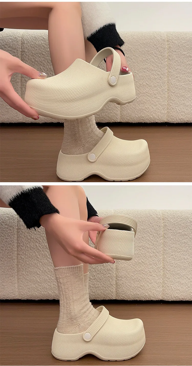 2026 Sommer Damen Clogs – Verstellbare Knöchelriemen-Slipper, wasserfeste Schuhe für Damen, orthopädische Komfort-Gehsandalen – Detail 12