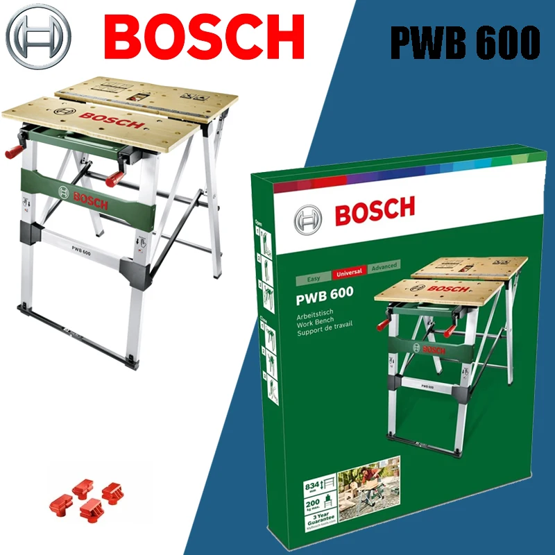 BOSCH PWB 600 Carpentry Workbench Home Furnishings  DIY Multifunctional Fold Portable Elevating Control Panel Table